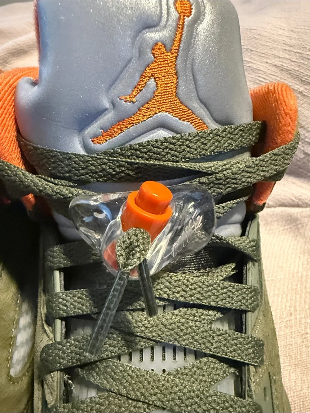 ⁠Air Jordan 5 Retro Olive Size Size 9 Army Green Bright Citrus No Box⁠